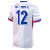Maillot Foot France Kolo Muani 12 Exterieur UEFA Euro 2024